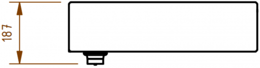 DREILICH Waschrinne 510-2800 mit Schrze wandhngend gekantete und geschweite Konstruktion Lnge 2800mm (3502180134)