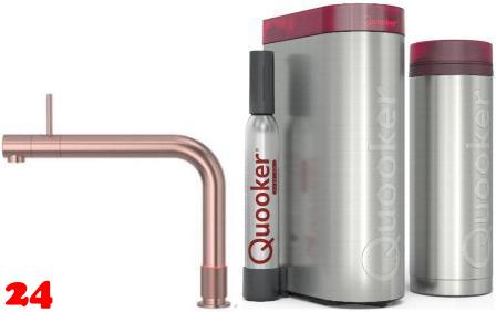 QUOOKER FRONT Kupfer Rose' PVD VAQ PRO3 mit CUBE 2 *Der Wasserhahn, der alles kann! (3FRONTRCOCUBE)