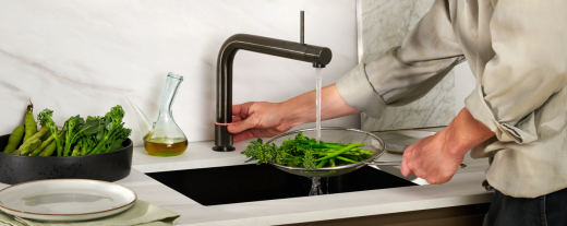 QUOOKER FRONT Gunmetal PVD COMBI B mit CUBE 2 *Der Wasserhahn, der alles kann! (22FRONTGMECUBE)