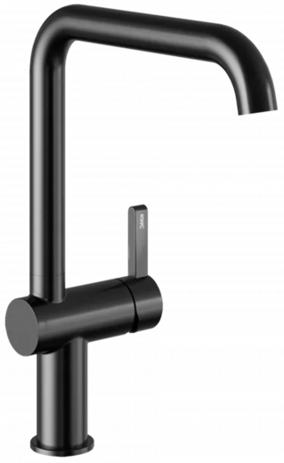 KWC Kchenarmatur Bevo E 10.531.012.751FL Einhebelmischer Industrial Black mit Festauslauf Griffposition rechts