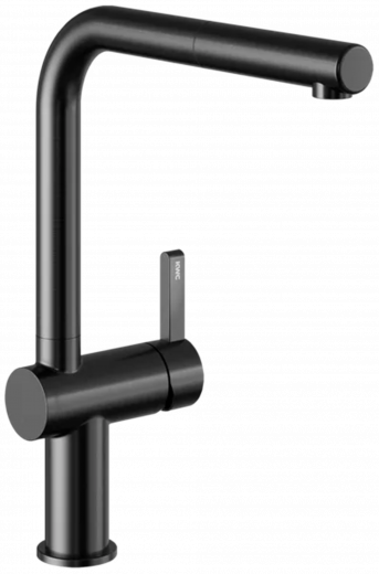 KWC Kchenarmatur Bevo E 10.531.103.751FL Einhebelmischer Industrial Black mit Zugauslauf Griffposition rechts