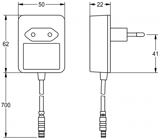 KWC PROFESSIONAL F7E Elektronik Standventil F7EV1001 DN 15 fr Waschanlagen, opto-elektronisch gesteuert mit Netzteil