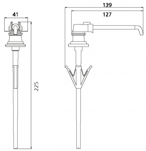 KWC PROFESSIONAL MEDCARE Einwegpumpe 1000mI CMEDC10P VE 200 Stk.