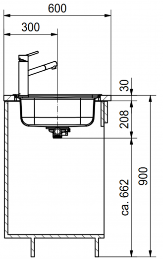 FRANKE Kchensple Spark SKL 611-100 (50) XL Einbausple / Edelstahlsple Leinenoptik mit Einbaurand und Siebkorb als Drehknopfventil