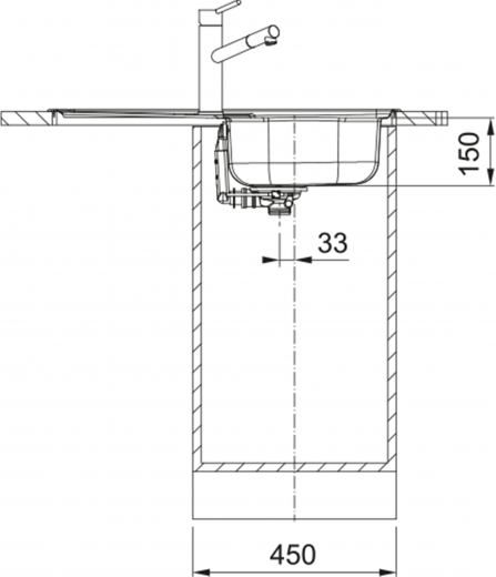 FRANKE Kchensple Spark SKN 611-78 (44) Einbausple / Edelstahlsple mit Einbaurand und Siebkorb als Stopfen- oder Drehknopfventil