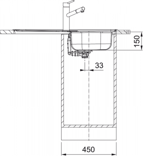 FRANKE Kchensple Spark SKN 611-86 (44) Einbausple / Edelstahlsple mit Einbaurand und Siebkorb als Stopfen- oder Drehknopfventil