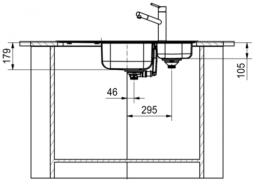 FRANKE Kchensple Spark SKX 651-95 E Edelstahl Einbausple / Ecksple mit Einbaurand und Siebkorb als Drehknopfventil