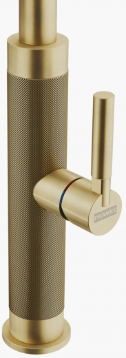 FRANKE Kchenarmatur Mythos Masterpiece Einhebelmischer Edelstahl Gold (PVD) mit Auszugsbrause Pull-Down-Spray 360 schwenkbarer Auslauf