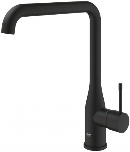 {Lager} GROHE Kchenarmatur Essence Phantom Black Einhebelmischer Schwarz matt mit Festauslauf (30505KF0)