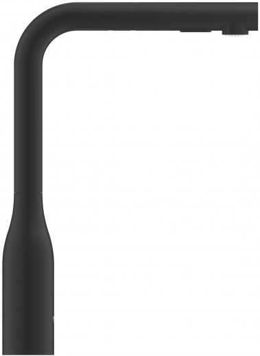 {LAGER} GROHE Kchenarmatur Essence Phantom Black Einhebelmischer Schwarz matt mit Zugauslauf und Brausefunktion (30504KF0)