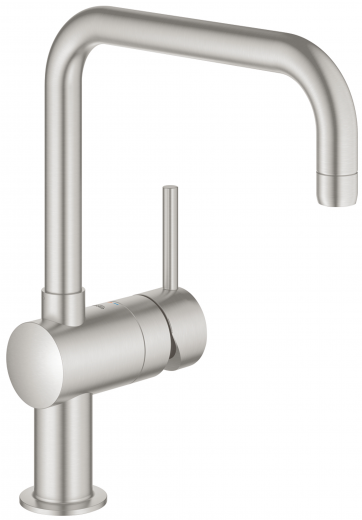 GROHE KITCHEN SELECTION Kchenarmatur Vento Einhebelmischer Supersteel mit Festauslauf (30429DC0)