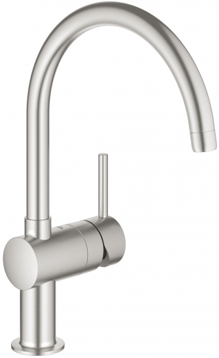 GROHE KITCHEN SELECTION Kchenarmatur Vento Einhebelmischer Supersteel mit Festauslauf (30427DC0)