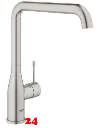 GROHE KITCHEN SELECTION Kchenarmatur Accent Einhebelmischer Supersteel mit Festauslauf (30423DC0)