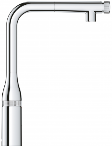 GROHE Kchenarmatur Essence Spltischbatterie Smartcontrol Chrom Einhebelmischer mit Zugauslauf (31615000)