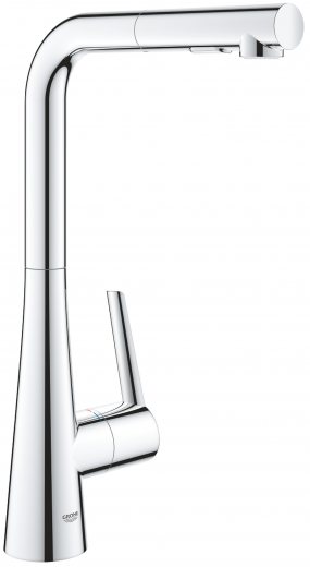 GROHE KITCHEN SELECTION Kchenarmatur Scala Einhebelmischer Chrom mit Zugauslauf und Brausefunktion (30441000)