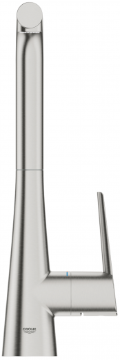 GROHE KITCHEN SELECTION Kchenarmatur Scala Einhebelmischer Supersteel mit Zugauslauf und Brausefunktion (30441DC0)