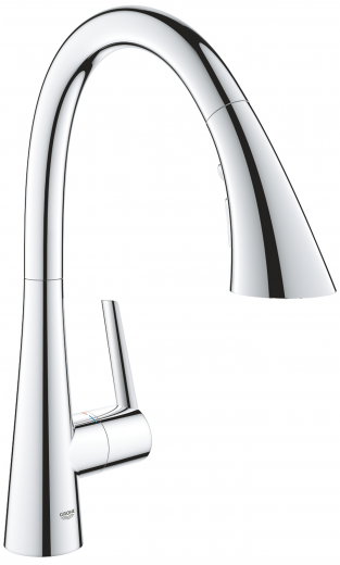 GROHE KITCHEN SELECTION Kchenarmatur Scala Einhebelmischer Chrom mit Zugauslauf und Brausefunktion (30440000)