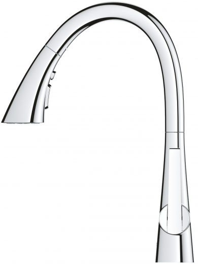 GROHE KITCHEN SELECTION Kchenarmatur Scala Einhebelmischer Chrom mit Zugauslauf und Brausefunktion (30440000)