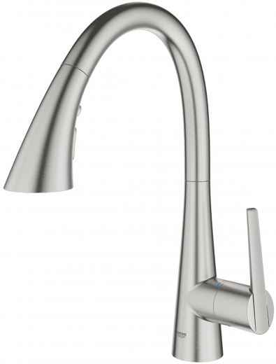 GROHE KITCHEN SELECTION Kchenarmatur Scala Einhebelmischer Supersteel mit Zugauslauf und Brausefunktion (30440DC0)