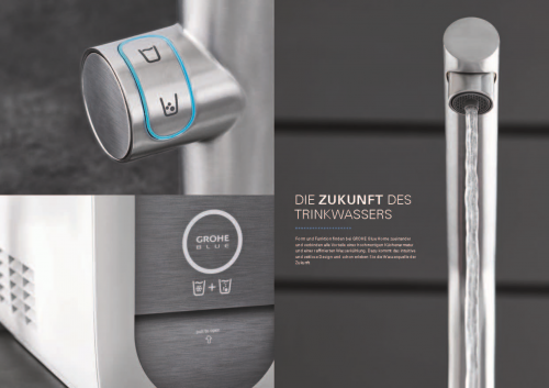 GROHE Blue Home C-Auslauf Starter Kit Spltisch-Einhebelmischer mit Filterfunktion und Khlung (31455KS1)