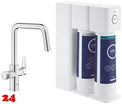 GROHE Blue Eurosmart Pure Starter Kit Filterarmatur mit Umkehrosmose und Mineralisierungsfilter (30587000)