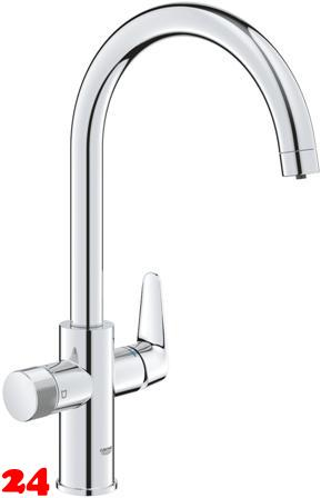 GROHE Blue Pure Baucurve Einhand-Spltischbatterie Einzelarmatur mit Filterfunktion (30580000) [NUR Armatur]