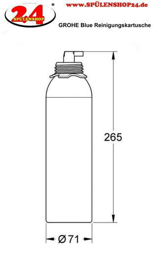 GROHE Blue Reinigungskartusche inklusive Sprhkopf (40434001)