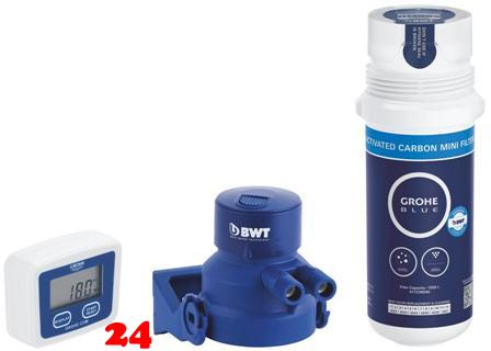 GROHE Blue Aktivkohle Filter Starter Set Kapazitt 1500 Liter bei 9 dKH (41136000) {OHNE Armatur}