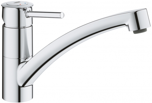 GROHE Kchenarmatur BauClassic Einhebelmischer Chrom mit Festauslauf (30575000)