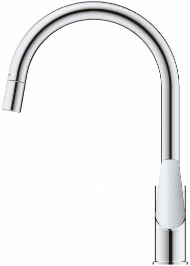 GROHE Kchenarmatur BauEdge Einhebelmischer Chrom mit Zugauslauf (30536000)