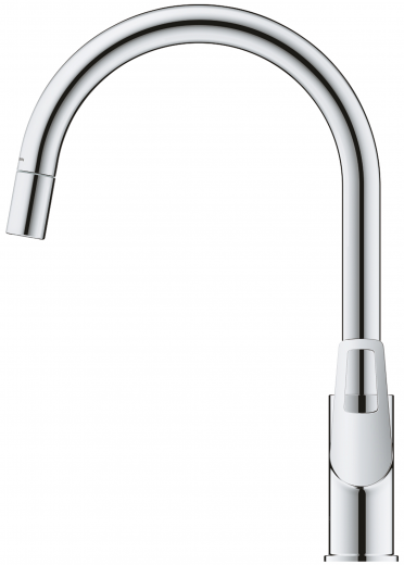 GROHE Kchenarmatur BauLoop Einhebelmischer Chrom mit Zugauslauf (30543000)