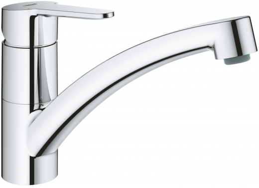 GROHE Kchenarmatur BauEco Einhebelmischer Chrom mit Festauslauf (31680000)