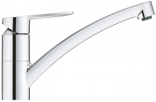 GROHE Kchenarmatur BauEco Einhebelmischer Chrom mit Festauslauf (31680000)