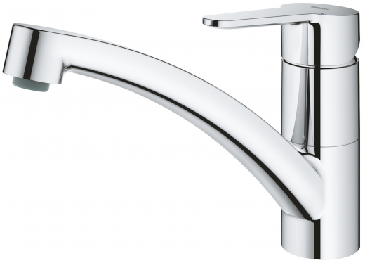 GROHE Kchenarmatur BauEco Einhebelmischer Chrom mit Festauslauf (31680000)