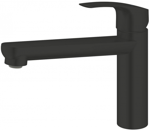 GROHE Kchenarmatur Eurosmart  Einhebelmischer Matt Black mit Festauslauf (304632430)