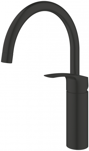 GROHE Kchenarmatur Eurosmart Einhebelmischer Matt Black mit Festauslauf (332022433)