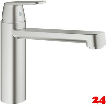 GROHE Kchenarmatur Eurosmart Cosmopolitan Einhebelmischer Supersteel mit Festauslauf (30193DC0)