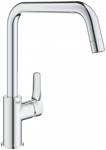 GROHE Kchenarmatur Eurosmart Einhebelmischer Chrom mit Festauslauf (30567000)