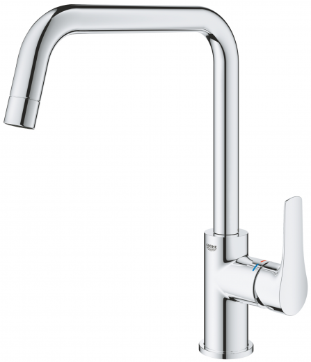 GROHE Kchenarmatur Eurosmart Einhebelmischer Chrom mit Festauslauf (30567000)