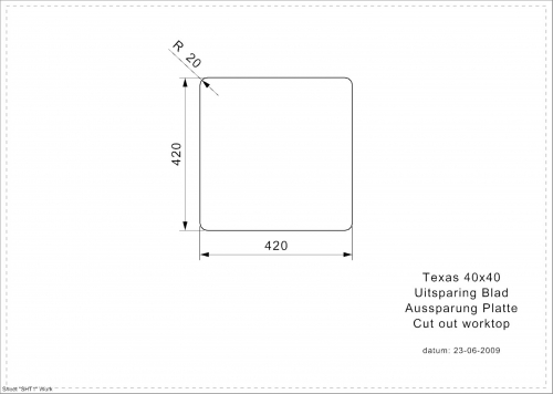 REGINOX Kchensple Texas 40x40 OKG Einbausple Edelstahl 3 in 1 mit Flachrand Siebkorb als Stopfenventil