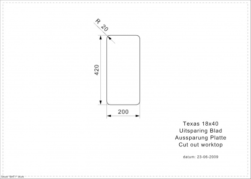 REGINOX Kchensple Texas 18x40 OKG Einbausple Edelstahl 3 in 1 mit Flachrand Siebkorb als Stopfenventil