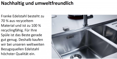 {LAGER} FRANKE Kchensple Euroform EFX 614-78 Einbausple / Edelstahlsple mit Einbaurand mit Siebkorb als Drehknopfventil