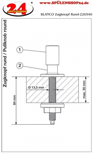 BLANCO Zugknopf Rund-226540