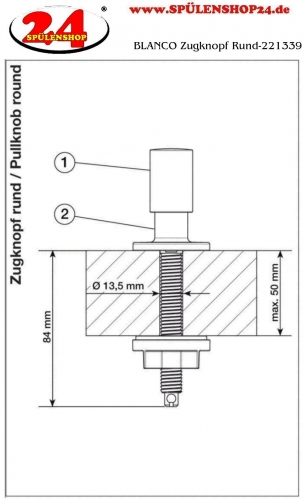 BLANCO Zugknopf Rund-221339