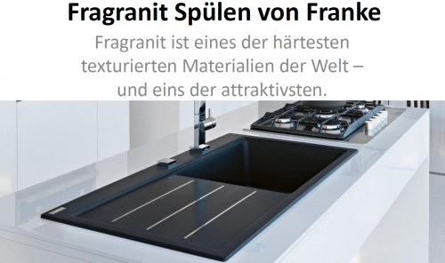 FRANKE Kchensple Mythos MTG 611 Fragranit+ Einbausple / Granitsple mit Siebkorb als Druckknopfventil