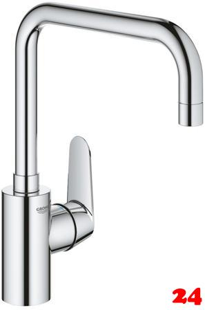 GROHE Kchenarmatur Eurodisc Cosmopolitan Einhebelmischer Chrom mit Festauslauf (32259003)