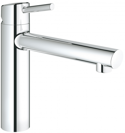 GROHE Kchenarmatur Concetto Einhebelmischer Chrom mit Festauslauf (31128001)