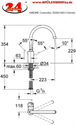 GROHE VIA COSMO 30431000 Chrom