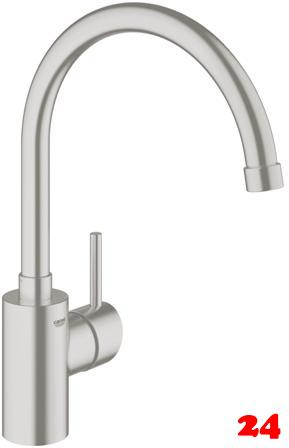 GROHE KITCHEN SELECTION Kchenarmatur VIA COSMO Einhebelmischer Supersteel mit Festauslauf (30431DC0)