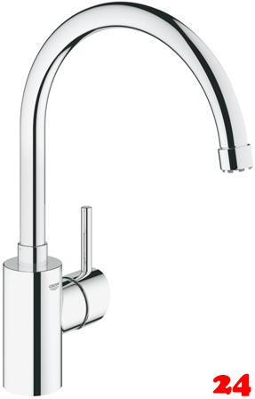 GROHE Kchenarmatur Concetto Einhebelmischer Chrom mit Festauslauf Niederdruck (31132001)